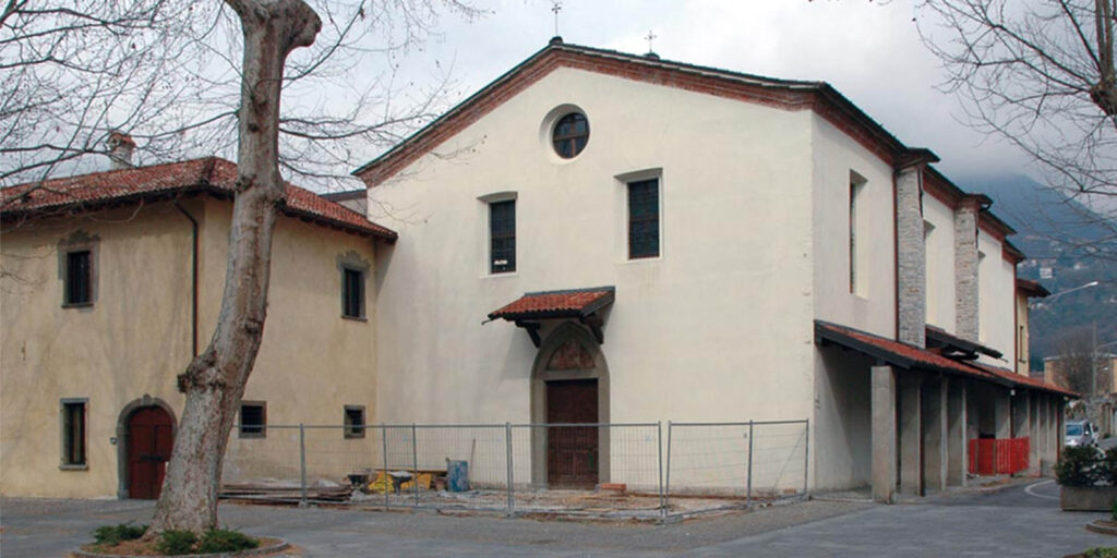 Restauro del santuario di Santa Maria del Lavello, Calolziocorte: facciata esterna della chiesa